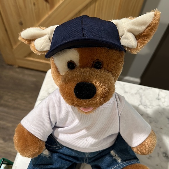 Build A Bear Dog With Baseball Cap and Outfit - Picture 2 of 5